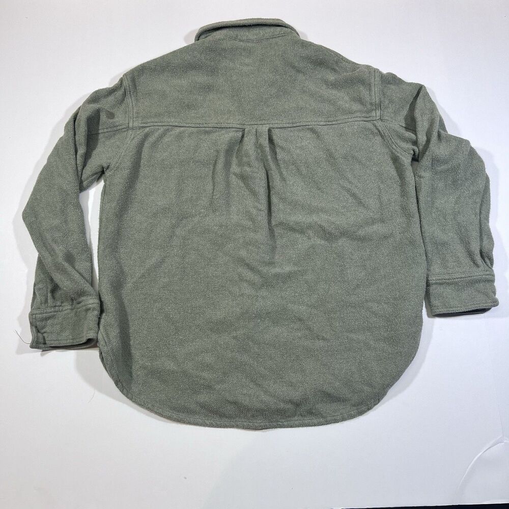 American Eagle Fleece Oversized Love Shacket Shirt Jacket Sage Green Women's XS - Picture 11 of 11